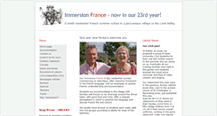 Desktop Screenshot of immersionfrance.co.uk