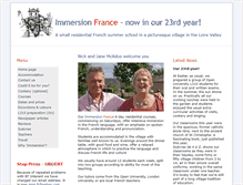 Tablet Screenshot of immersionfrance.co.uk